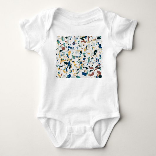 Pastel Terrazzo: modern Abstract patroon. Romper (Voorkant)