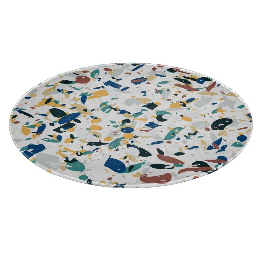 Pastel Terrazzo: modern Abstract patroon. Snijplank (Hoek)