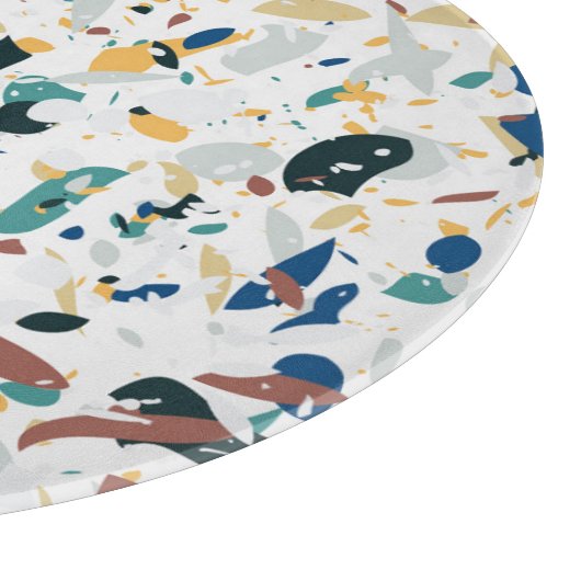 Pastel Terrazzo: modern Abstract patroon. Snijplank (Hoek)