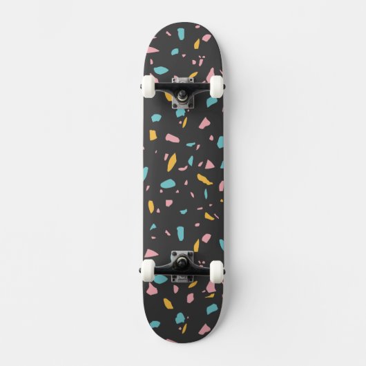 Pastel Terrazzo Persoonlijk Skateboard (Voorkant)