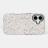 Pastel Terrazzo Speckle Pattern Case iPhone 16 Hoesje (Achterkant horizontaal)
