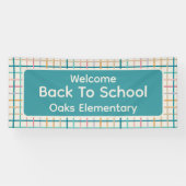 Pastel Terug naar School Spandoek (Horizontaal)