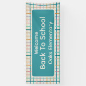 Pastel Terug naar School Spandoek (Verticaal)