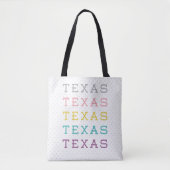 Pastel Texas, Texas Tote Bag (Voorkant)