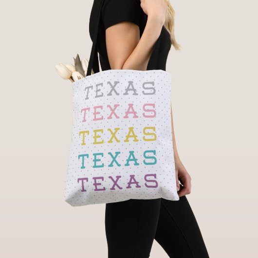 Pastel Texas, Texas Tote Bag (Dichtbij)