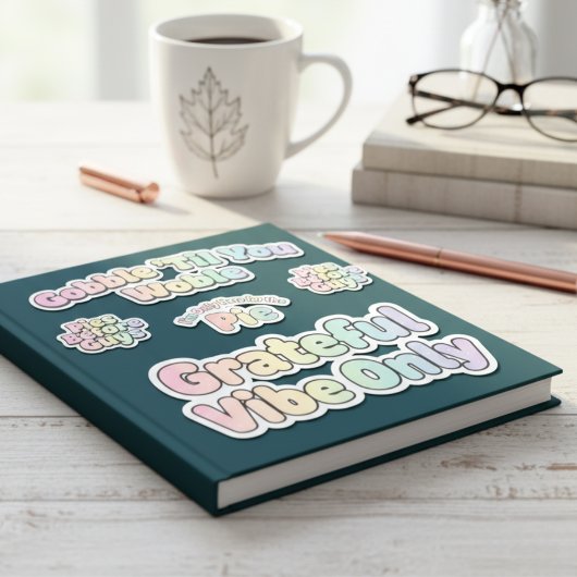 Pastel Thanksgiving Holiday Sticker Pack