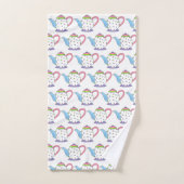  pastel theepot-theepot pot-ot-roze bad handdoek (Handdoek)