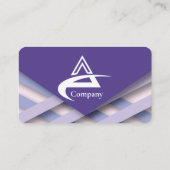 Pastel thema visitekaartje Paarse 8 (Achterkant)