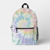 Pastel Tie Dye Bedrukte Rugzak (Voorkant)