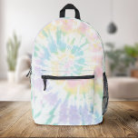 Pastel Tie Dye Bedrukte Rugzak<br><div class="desc">Kleurrijke Pastel Tie Dye Rugzak</div>