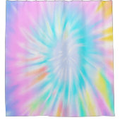 Pastel Tie Dye Douchegordijn (Voorkant)