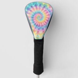 Pastel Tie Dye Golf Head Hoesje Golfheadcover