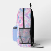 Pastel Tie-Dye Hart Droomlandschap Bedrukte Rugzak (Rechts)