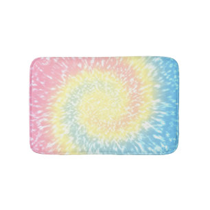 Pastel Tie Dye Hippie Swirl Badmat
