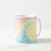 Pastel Tie Dye Hippy Swirl Koffiemok (Voorkant rechts)