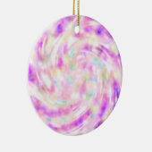 Pastel Tie Dye kerstversiering Keramisch Ornament (Rechts)