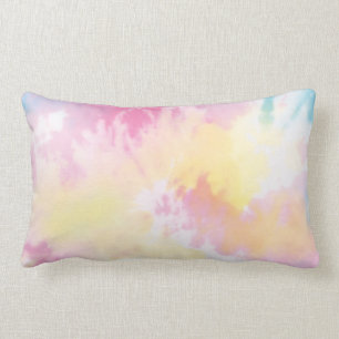 Pastel Tie Dye Lumbar Sierkussen Kussen
