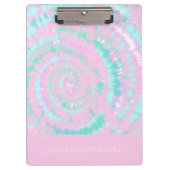 Pastel Tie Dye Pattern Personalized Cute Trendy Klembord (Voorkant)