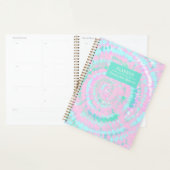 Pastel Tie Dye Pattern Pink Aqua Mint Persoonlijk Planner (Display)