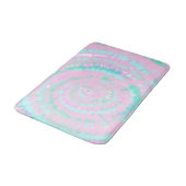 Pastel Tie Dye Pattern roze Aqua Mint Green Badmat (Gekanteld)