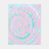 Pastel Tie Dye Pattern roze Aqua Mint Green Fleece Deken (Voorkant)