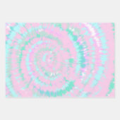 Pastel Tie Dye Pattern roze Aqua Mint Green Inpakpapier Vel (Voorkant)