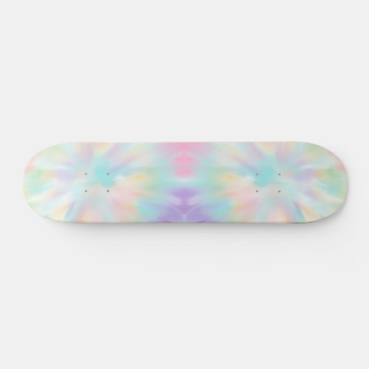 Pastel Tie Dye Persoonlijk Skateboard (Horizontaal)