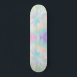 Pastel Tie Dye Persoonlijk Skateboard<br><div class="desc">pastelstrookje</div>