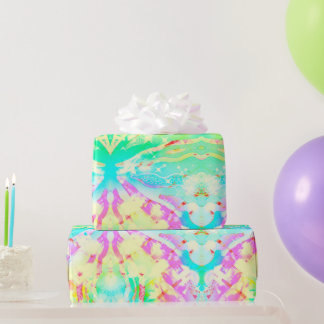 Pastel Tie Dye Print Wrapping Papier