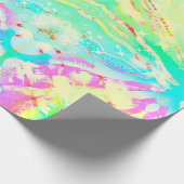 Pastel Tie Dye Print Wrapping Papier (Hoek)