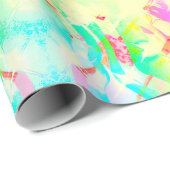 Pastel Tie Dye Print Wrapping Papier (Rol Hoek)