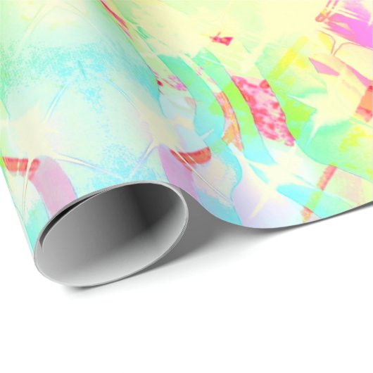 Pastel Tie Dye Print Wrapping Papier (Rol Hoek)