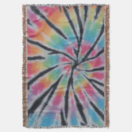 Pastel Tie Dye Swirl Deken (Voorkant Verticaal)