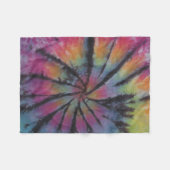 Pastel Tie Dye Swirl Fleece Deken (Voorkant (Horizontaal))