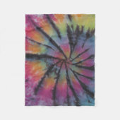 Pastel Tie Dye Swirl Fleece Deken (Voorkant)