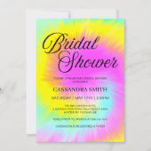 Pastel Tie Dye Swirl Vrijgezellenfeest Kaart (Voorkant)