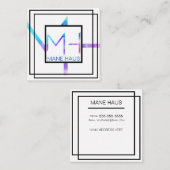 PASTEL TIE DYE VIERKANTE VISITEKAARTJE (Voorkant / Achterkant)