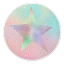 Pastel tie kleurstof holografische look ster schat