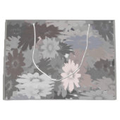 Pastel tinten van grijs en roze geschenk tas large cadeautasje (Voorkant)