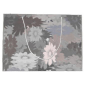 Pastel tinten van grijs en roze geschenk tas large cadeautasje (Achterkant)