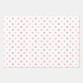 PASTEL TINTEN VAN ROZE & TAN PATRONEN INPAKPAPIER VEL (Voorkant 3)