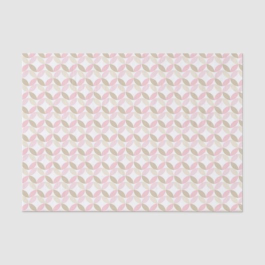 PASTEL TINTEN VAN ROZE & TAN PATRONEN TISSUEPAPIER (Voorkant)
