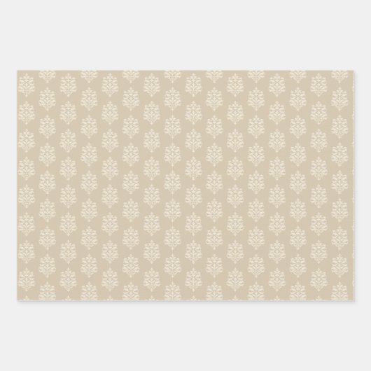 PASTEL TINTEN VAN ROZE & TAN TEDDYBEREN STERREN INPAKPAPIER VEL (Voorkant 3)