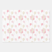 PASTEL TINTEN VAN ROZE & TAN TEDDYBEREN STERREN INPAKPAPIER VEL (Voorkant 2)