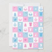 Pastel Tiny Icons Geslacht Reveal Kaart (Achterkant)