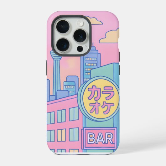 Pastel Tokio Dromen iPhone Hoesje (Achterkant)
