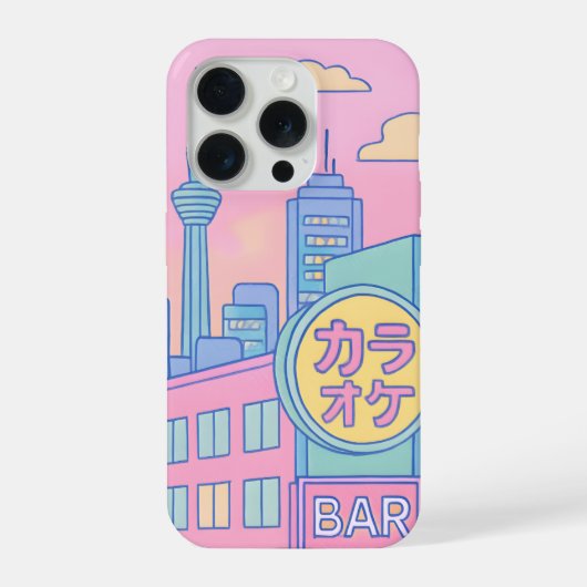 Pastel Tokio Dromen iPhone Hoesje (Achterkant)