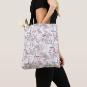 Pastel Tone Floral Seamless Pattern Tote Bag (Dichtbij)