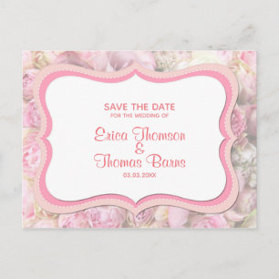 Pastel Tones Flowers Aankondigingskaart