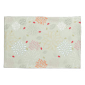 Pastel Tones Retro Bloem Kussensloop (Achterkant)